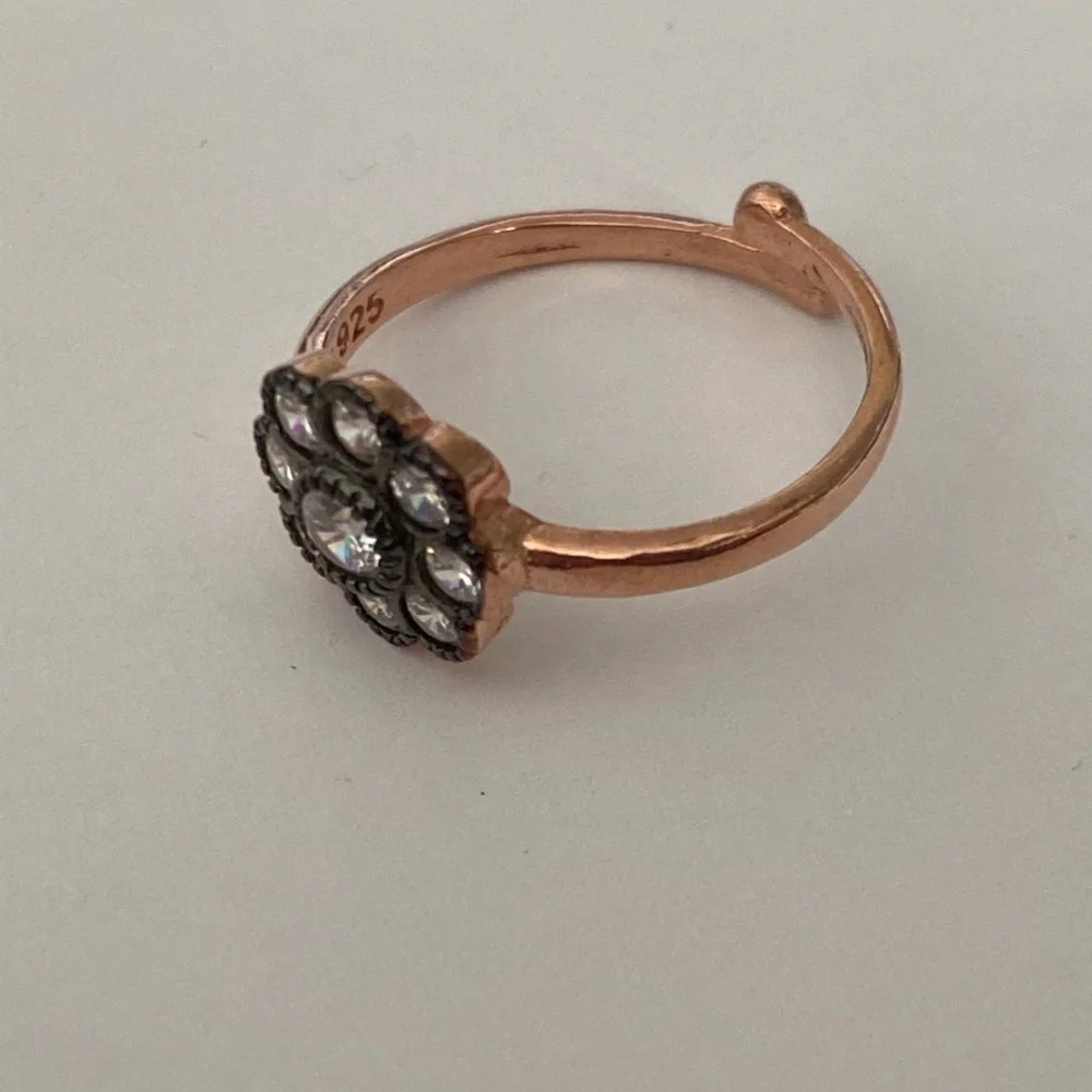 925 Silver ring cz stones